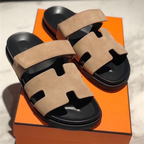 hermes suede sandals|Hermes sandals for men.